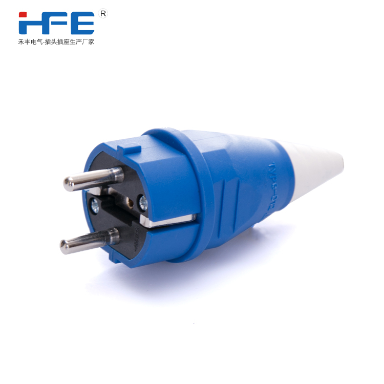 HF012二芯16A欧式工业插头