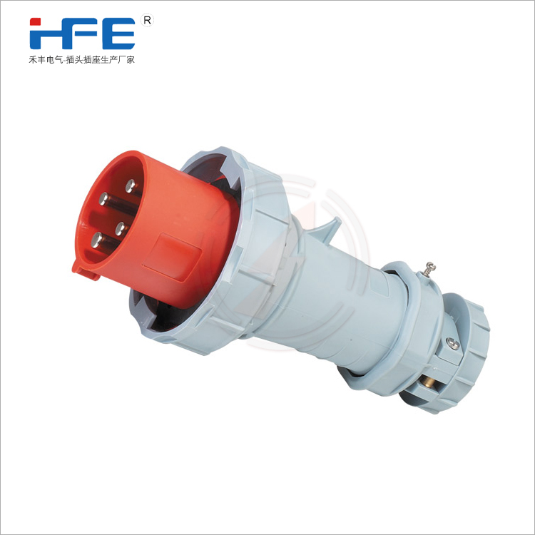 4芯63A防水工业插头HFM1110 3P+PE 380V IP67公插头